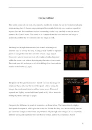 His face all red | Analytical essay