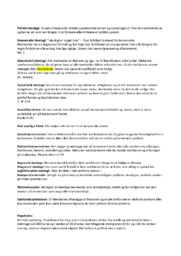 Vigtige begreber | Samfundsfags noter