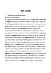 ‘Der Tunnel’ | Analyse