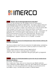 Imerco | Analyse