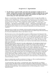 Zipcar | Segmentation | Marketing