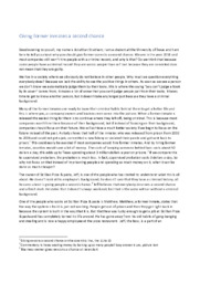 Giving former inmates a second chance