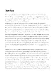 True love | Essay