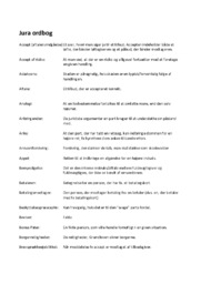 Jura ordbog | Noter til erhvervsret | Over 5 sider