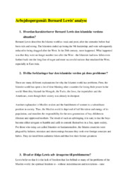 Den islamiske verdens situation | Historie | Noter