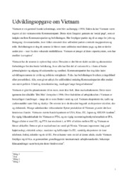 Udviklingen i  Vietnam | IØ opgave