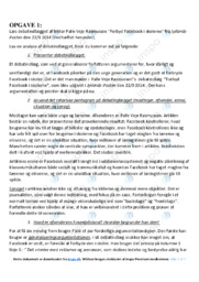 Forbyd Facebook i skolerne | Analyse | Palle Veje Rasmussen