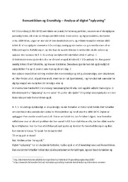 Romantikken og Grundtvig | Analyse af digtet ”oplysning”