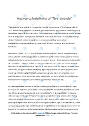 Nye rejsende | Analyse | Tine Høeg