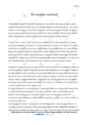 Perfekte samfund | Dansk Essay