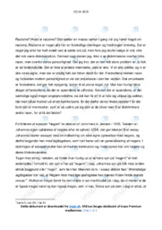 Racisme | Dansk Essay