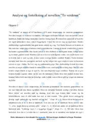 To verdener | Analyse | J.P Jacobsen