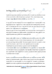 Lus | Analyse | Lotte Kirkeby Hansen