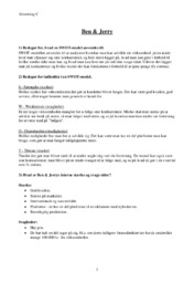 Ben & Jerry | SWOT analyse