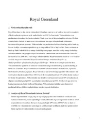 Royal Greenland | Virksomhedskarakteristik