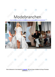 Modebranchen | Afsætning