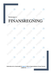 Finansregning | Emneopgave