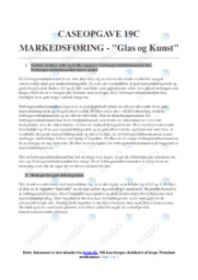 Glas og Kunst | Caseopgave 19c