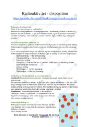 Radioaktivitet | Disposition