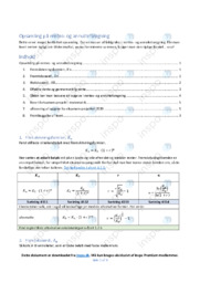 Opsamling på rentes- og annuitetsregning | Noter