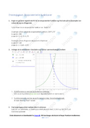 Eksponentielle funktioner | Emneopgave