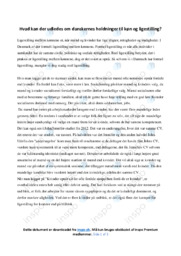 Danskernes holdning til køn og ligestilling | Samfundsfag