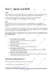 Jakob und Raffi | Tekstopgave