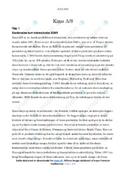 Kims | Virksomhedskarakteristik