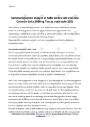 Nytårstale | Sammenlignende Analyse | Tessa