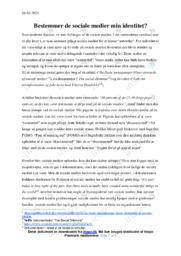 Sociale medier  | Dansk Essay