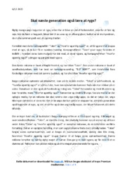 Hvorfor egentlig ryge | Analyse | Sundhedsstyrelsen