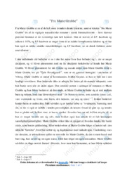 Fru Marie Grubbe | Noter Analyse | J.P. Jacobsen