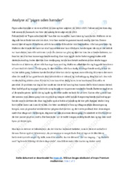 Pigen uden hænder | Analyse | Brd. Grimm