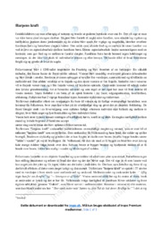 Harpens kraft | Analyse