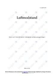 Luftmodstand | Opgave