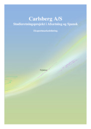 Carlsberg AS | Eksportmarkedsføring