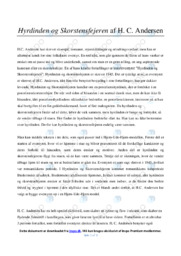 Hyrdinden og Skorstensfejeren | Analyse | H. C. Andersen