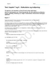 Kalkulation & Indtjening | Test Kapitel 7 & 8 | Virksomhedsøkonomi