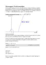 Emneopgave: Funktionsanalyse | Matematik