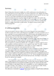 Obama’s fatherhood speech | Nonfiction Essay