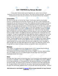 ‘Day Trippers’ | Analytical essay