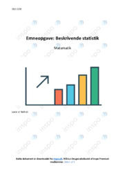 Beskrivende statistik | Matematik | Noter