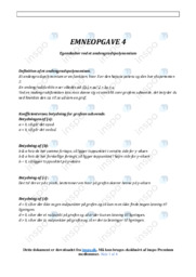 Andengradspolynomium | Emneopgave