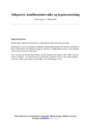 Konfidensintervaller og hypotesetestning | Emneopgave
