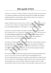 Mon guide à Paris | Fransk