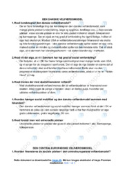 Den danske velfærdsmodel | Noter