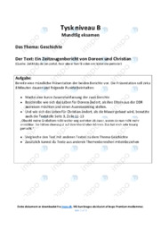 ‘Ein Zeitzeugenbericht von Doreen und Christian’ | Analyse