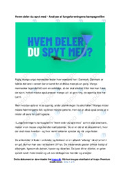 Hvem deler du spyt med | Analyse af lungeforeningens