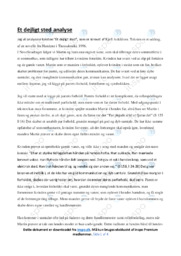 Dansk analyse af Et Dejligt Sted