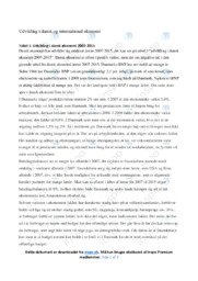 Udvikling i dansk og international økonomi fra 2007 til 15